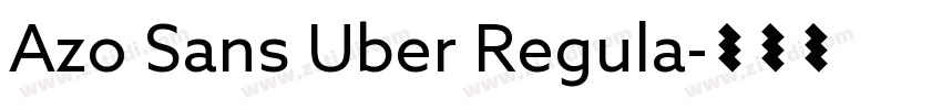 Azo Sans Uber Regula字体转换